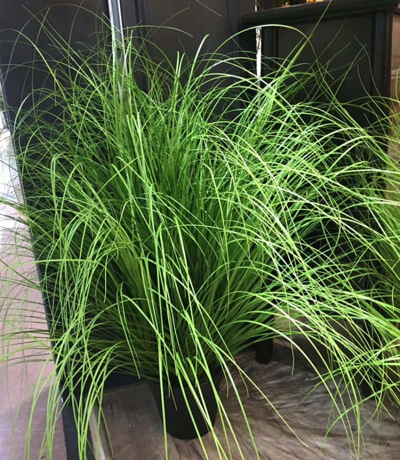 60 см искусственная зеленая трава растения Моделирование лист лук трава поддельные пластиковые цветы украшение газон инженерное Моделирование Ремесло