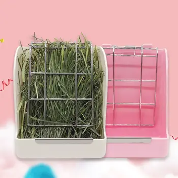 

Pet Hay Feeder Clean Straw Health Care Less Wasted Grass Holder for Small Animal PXPC