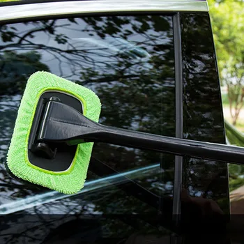 

Car Window Cleaner Brush Kit Car Windshield Cleaning Brush Wash Tool Inside Interior Auto Glass Wiper with Long Handle