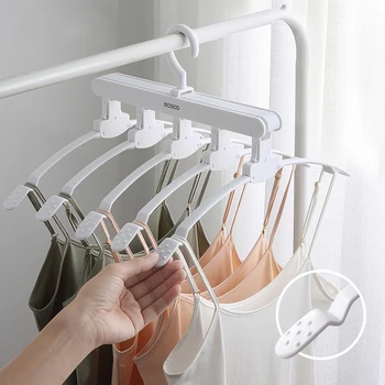 

Hot EECOCO Foldable Clothes Hanger For Clothes Space Saving Magic Clothes Coat Hanger Dryer Laundry Drying Rack