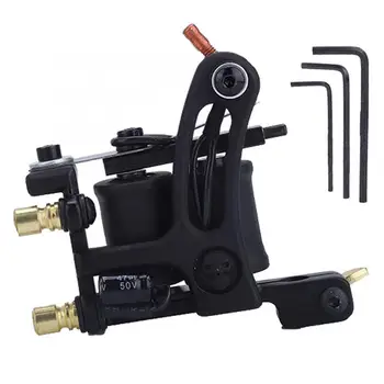 

10 Warps Coils Wire Unique Pattern Tattoo Machine Gun Alloy Red Wire Tattoo Machine Accessories