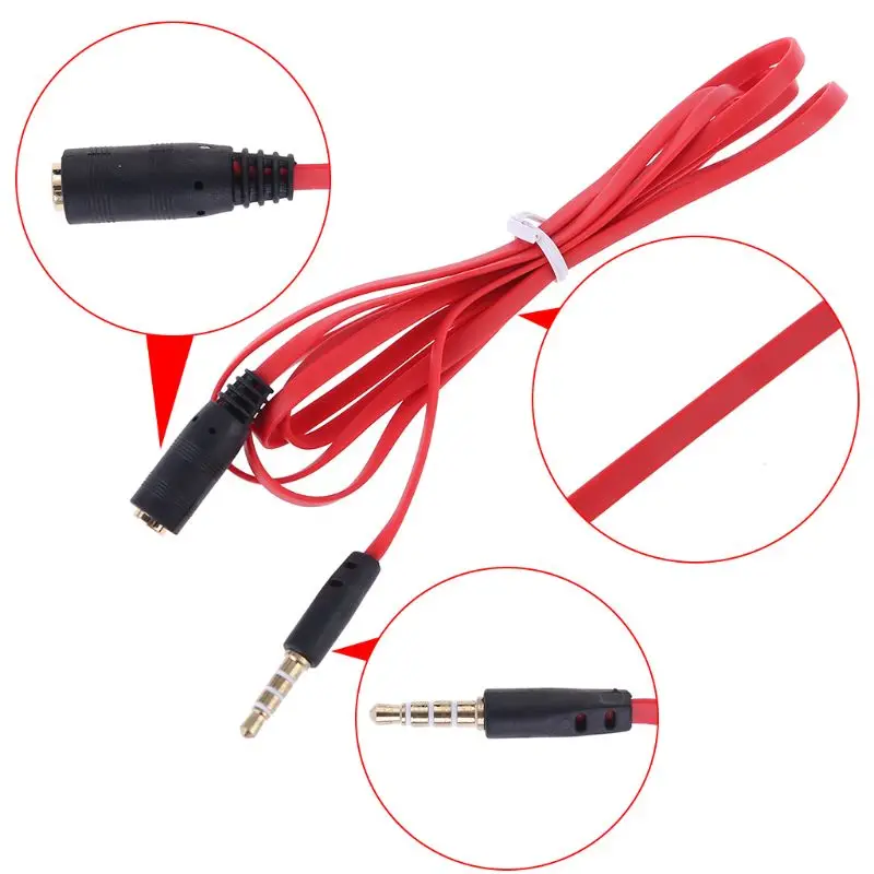 3 фута Соединительный шлем 3,5 мм для женщин M/F Fiche Rallonge jack 634A