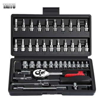 

Ratchet Wrench Set Hand Tools for Car Repair Ratchet Spanner Wrench Socket Set Professional Bicycle Car Repair Tool Kits