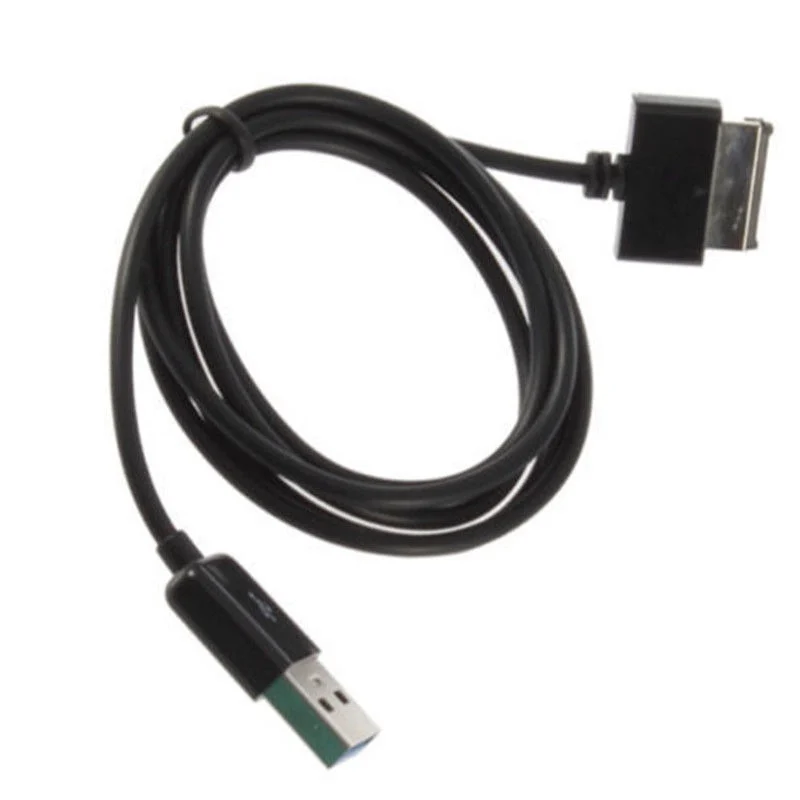 Портативный USB3.0 шнур 40Pin кабель для ASUS TF101 TF101G TF201 TF300 TF300T TF301 TF700 TF700T SL101 V66 планшет данных USB зарядка S1 - Цвет: Черный