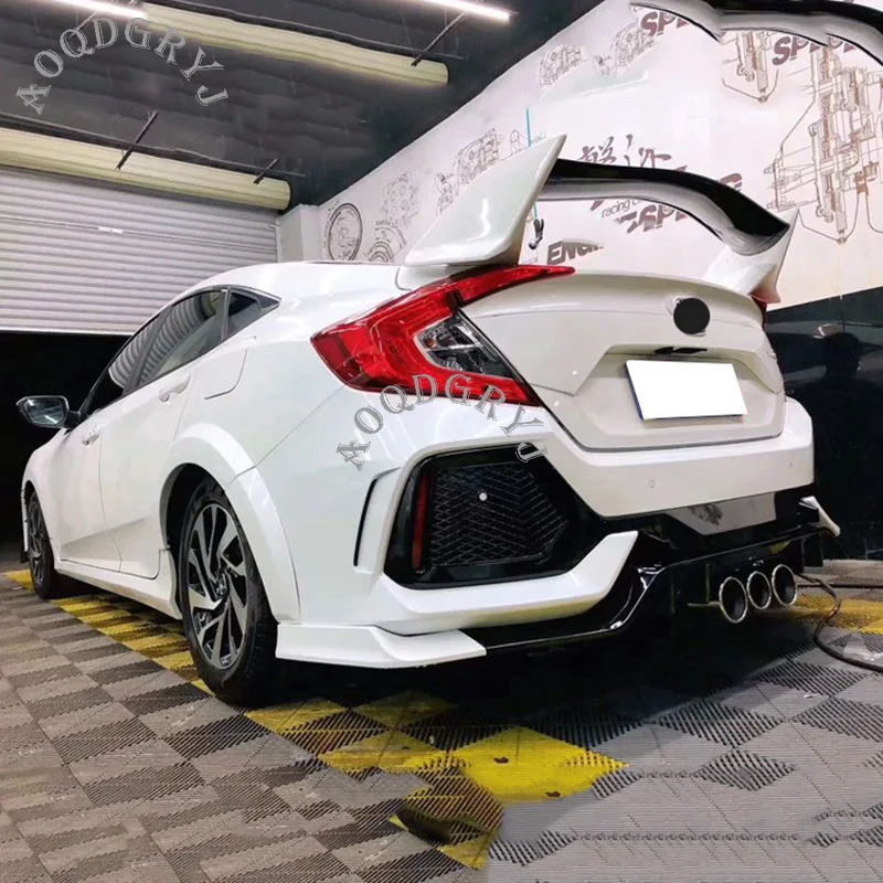 Неокрашенный набор кузова для модификации автомобиля обновленный TYPER style Honda 10th Gen