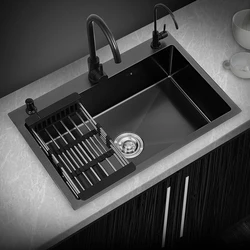 Drain Basket Kitchen Sink Big Liquid Soap Water Pipe 304 Stainless Steel Sinks Bathroom Cocina Accesorio Home Improvement YQ50