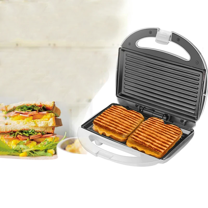 Electric Egg Sandwich Maker Mini Grilling Panini Baking Plates Toaster Multifunction Non-Stick Waffle Breakfast Machine EU(EU Pl