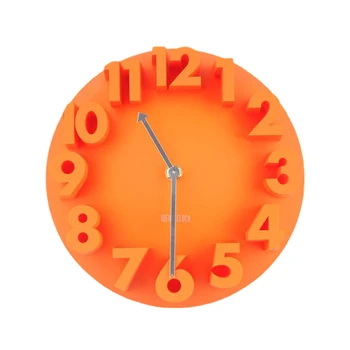 

Home Decor Simple Needle Removable 3D Effect Round Office Decorative Low Noise Wall Clock Modern Design Fashion Living Room