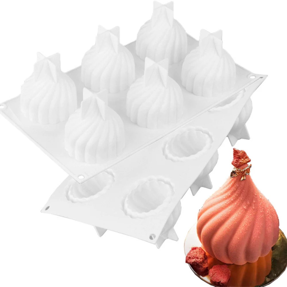 3D Pine Cones Onions Head Silicone Mold DIY Soy Wax Candles Soap Cake Decoration