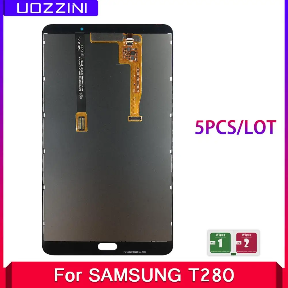 5 шт. ЖК дисплей для Samsung Galaxy Tab A SM T280 SMT280 SMT285 T285 сменный и сенсорный экран|ЖК-экраны