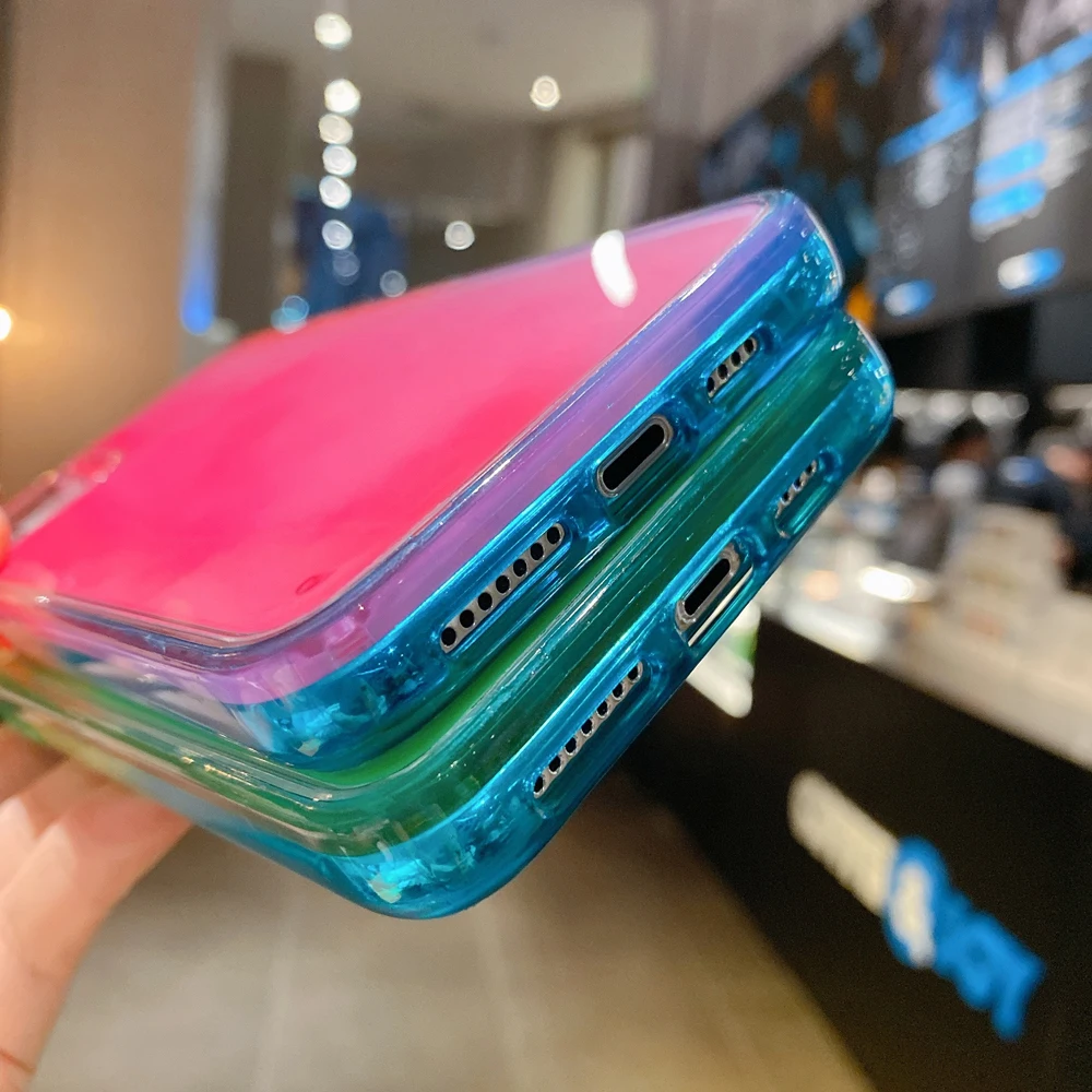 Ocean Whale Liquid Quicksand TPU Phone Case for Apple IPhone 11 12 Pro Max Se 2020 7Plus Xr Xs X 8 7 Plus Air Cushion Cover Case
