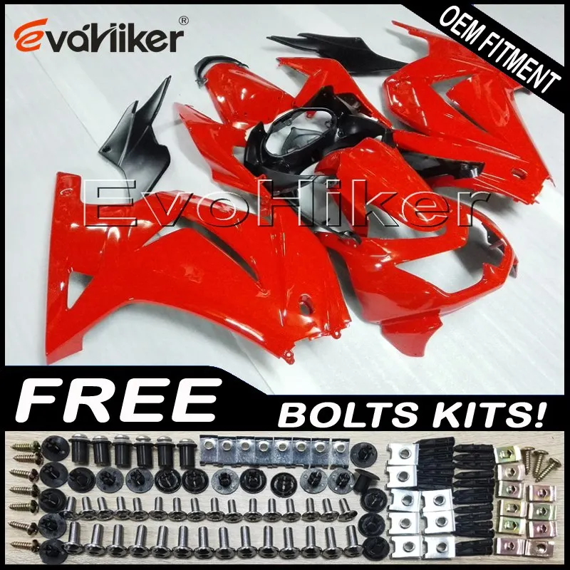 Пользовательские обтекатель для ZX250R EX250 2008 2009 2010 2011 2012 ABS Двигатель листовой металл комплект литья под давлением черный Пламя+ подарки - Цвет: M