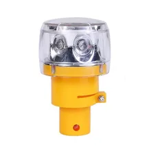 6 шт. белый мигающий светодиодный Предупреждение ющий светильник для безопасности дорожного движения используется, солнечный кукурузный светильник