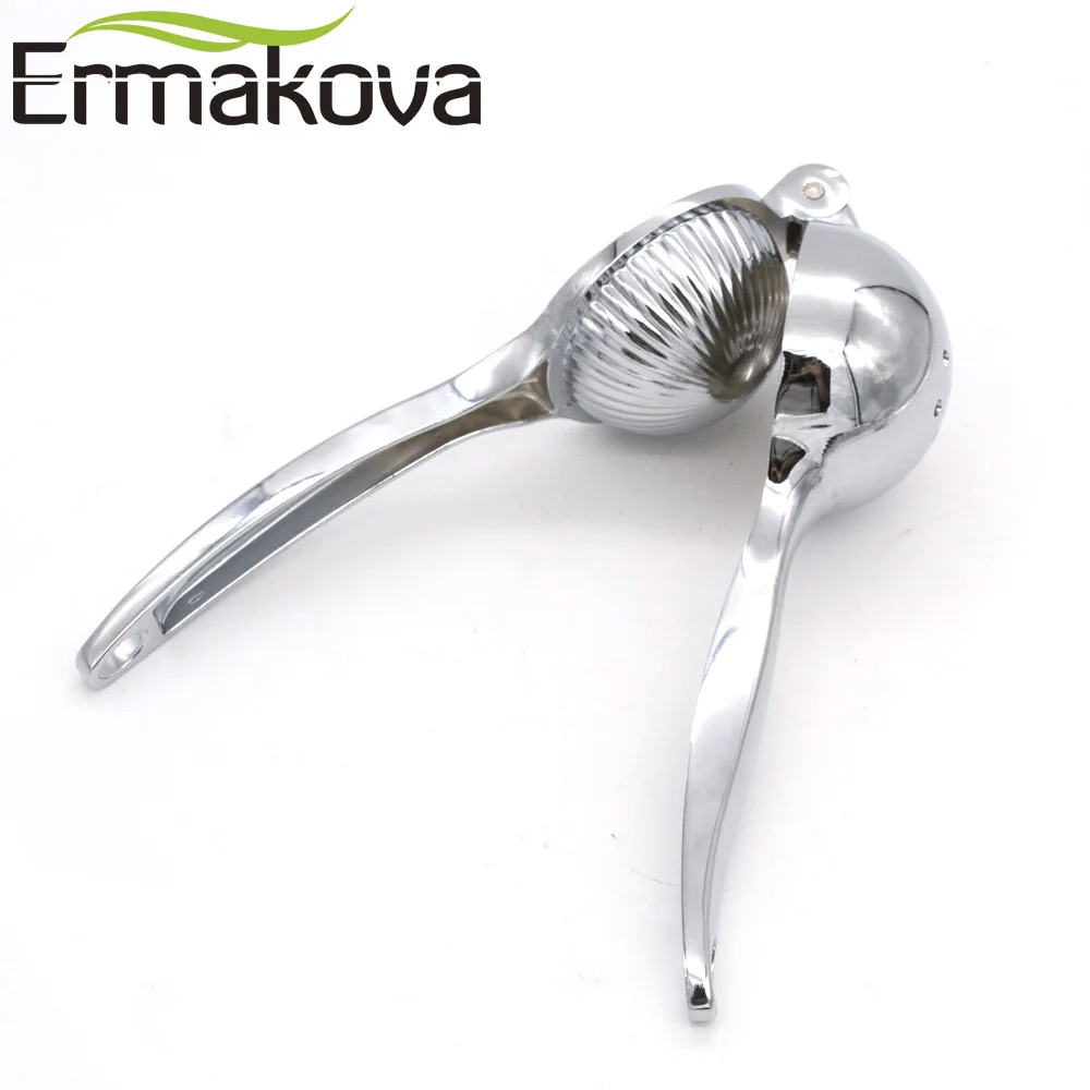 ERMAKOVA соковыжималка для лимона, ручная соковыжималка для цитрусовых, соковыжималка для лайма, высокое качество, цинковый сплав, инструменты для овощей и фруктов