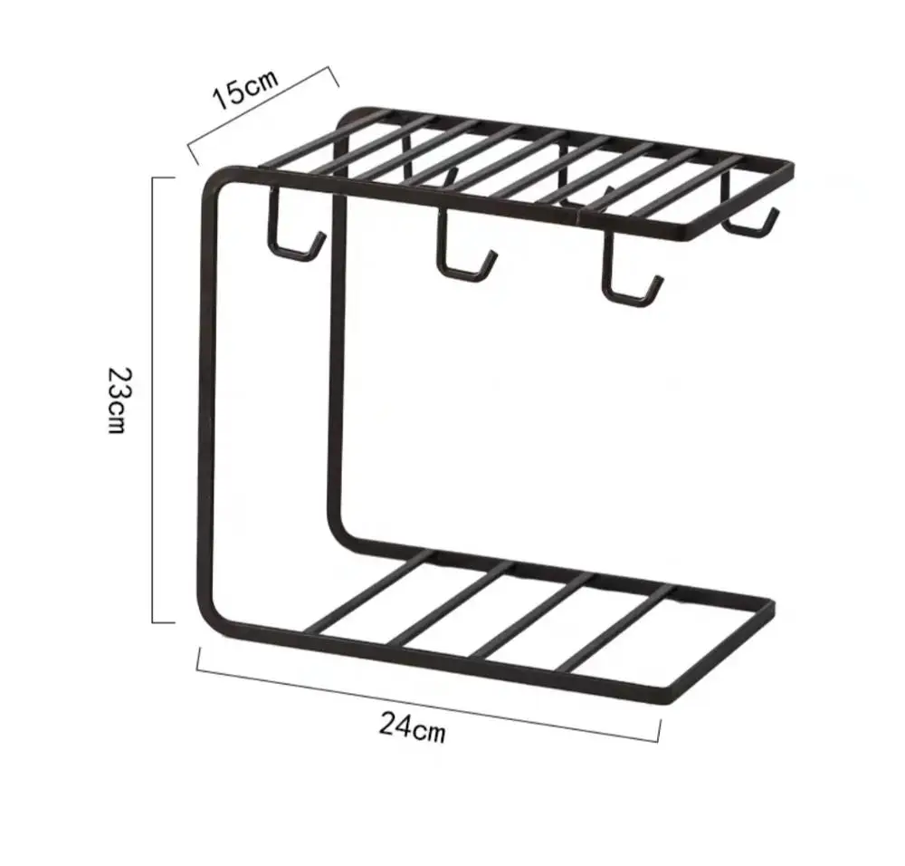 cup shelf black Скандинавская керамическая кофейная чашка с ложкой и блюдцем, набор креативных европейских роскошных чашек для завтрака, закусок, послеобеденного чая, набор посуды с поддоном - Цвет: cup shelf black