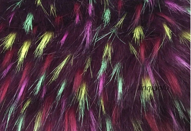 

Simulation color braid hair cloth Multicolored jacquard imitation braid hair Clothing fabric