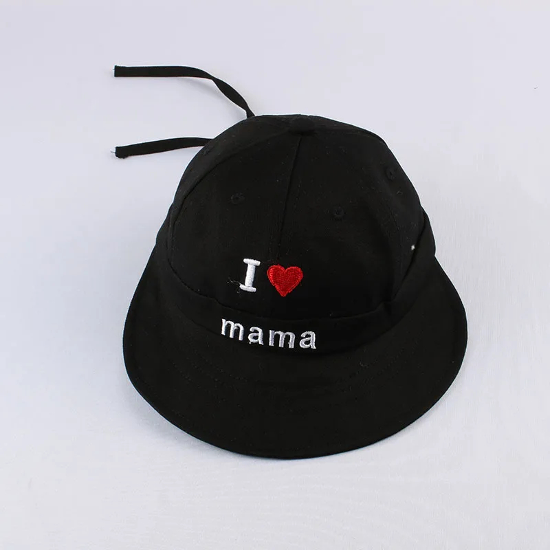 Черный M& D летняя бейсбольная кепка с надписью Love Mama Baby - Цвет: Черный