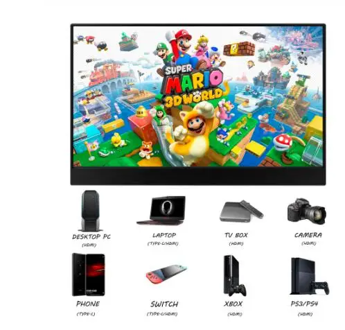 LCD ޴  15.6 ġ 1080P IPS г ũž Ʈ Ʈ ġ ؽڽ PS4 ʹ, ̷, ø, ʻ , pd , 