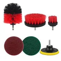 attachment מקדחה 6pcs סט מקדחה מברשת Attachment כל מטרה כוח Scrubber מטבח ניקוי כלי קיט Auto Car Wash תחזוקה (3)