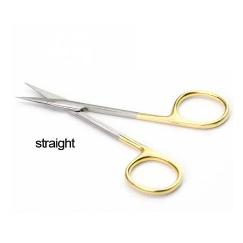 Ophthalmic Tool Surgical Instruments Plastic Surgery Tool Cornea Scissors 9.5CM Medical Surgical Eye Scissors Beauty Scissors Cut Tissue