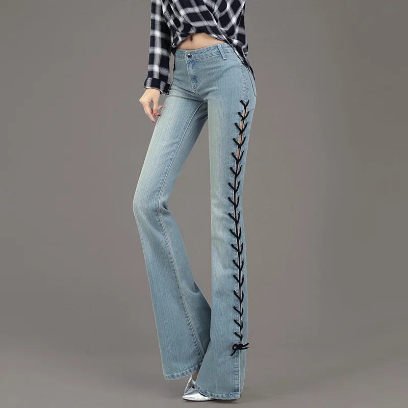 TIYIHAILEY pantalones vaqueros largos de primavera y verano con