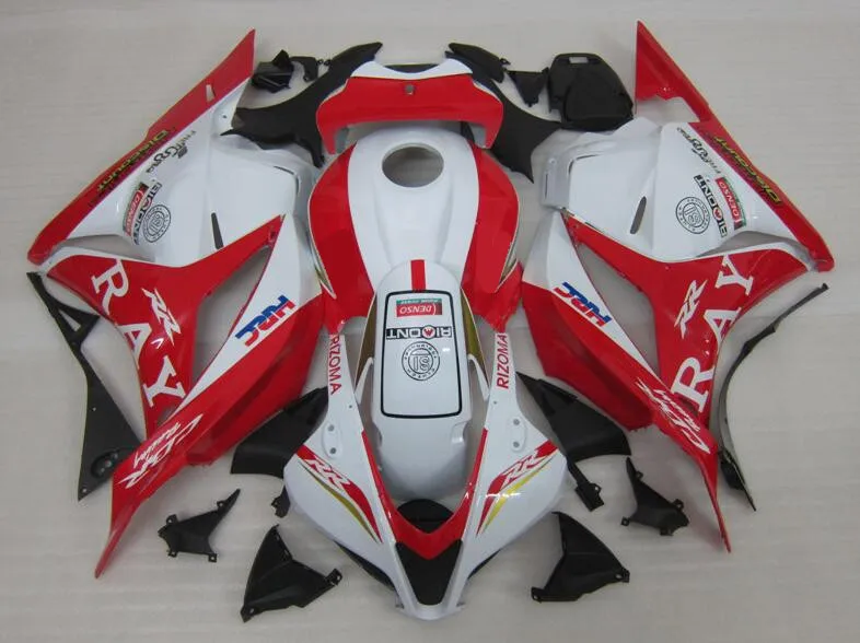 Литьевая Форма ABS полный обтекатель комплект подходит для Honda CBR600RR 09 10 11 12 F5 2009 2010 2011 2012 Обтекатели набор красный белый