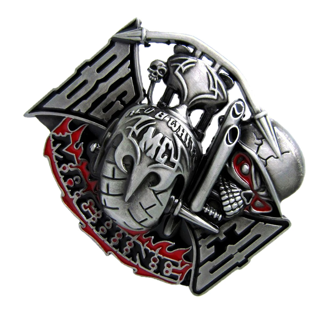 Retro Gothic Ghost Skull Head Western Belt Buckle For Men's 3.6-3.9cm(1.4''-1.5'') Wide Leather Belt