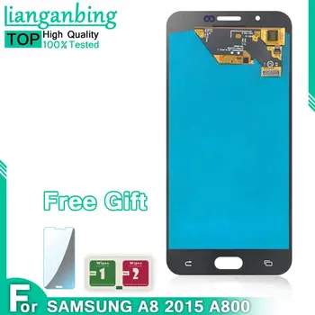 

New Super AMOLED LCD A8 A8000 Display 100% Tested Working Touch Screen Assembly For Samsung Galaxy a8 A800 lcd
