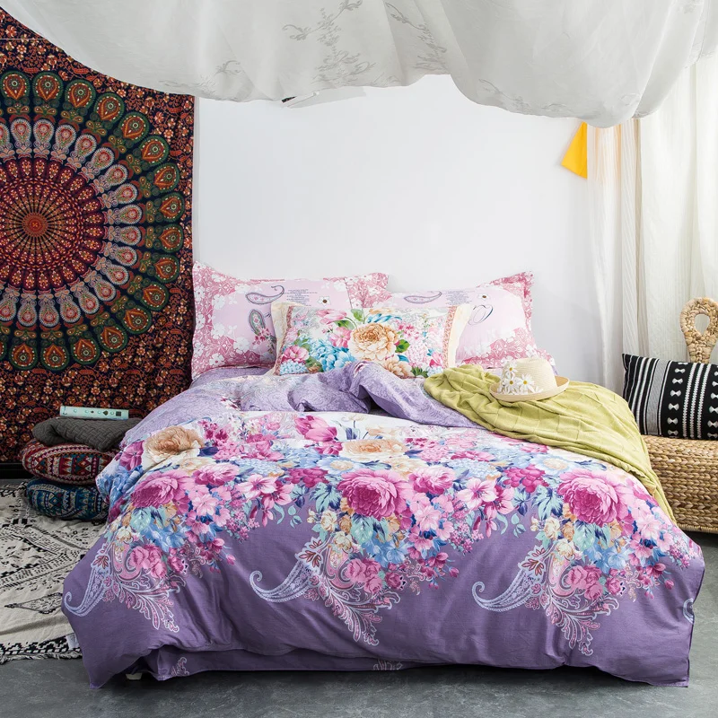 bedding set/bedsheet/bed linens/100% cotton 4pcs bedding sets for twin double queen king size 29 colors available free shipping