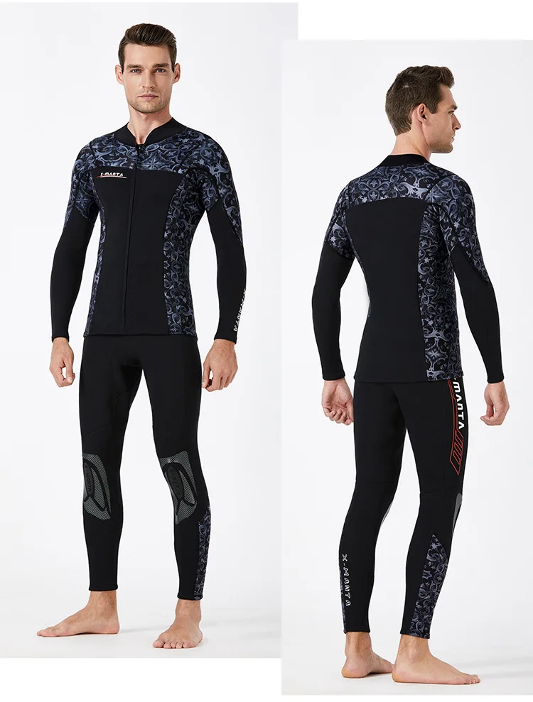 3mm Wetsuit Neoprene Men and Women Thickened Warm Winter Swimming Trunks Trousers Split Cold-proof Surfing Snorkeling Equipment