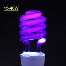 220V E27 15-40W UV светильник лампа ультрафиолетовая лампа дневного света обнаружения CFL спиральная энергосберегающая светильник экономии светильник ing лампы