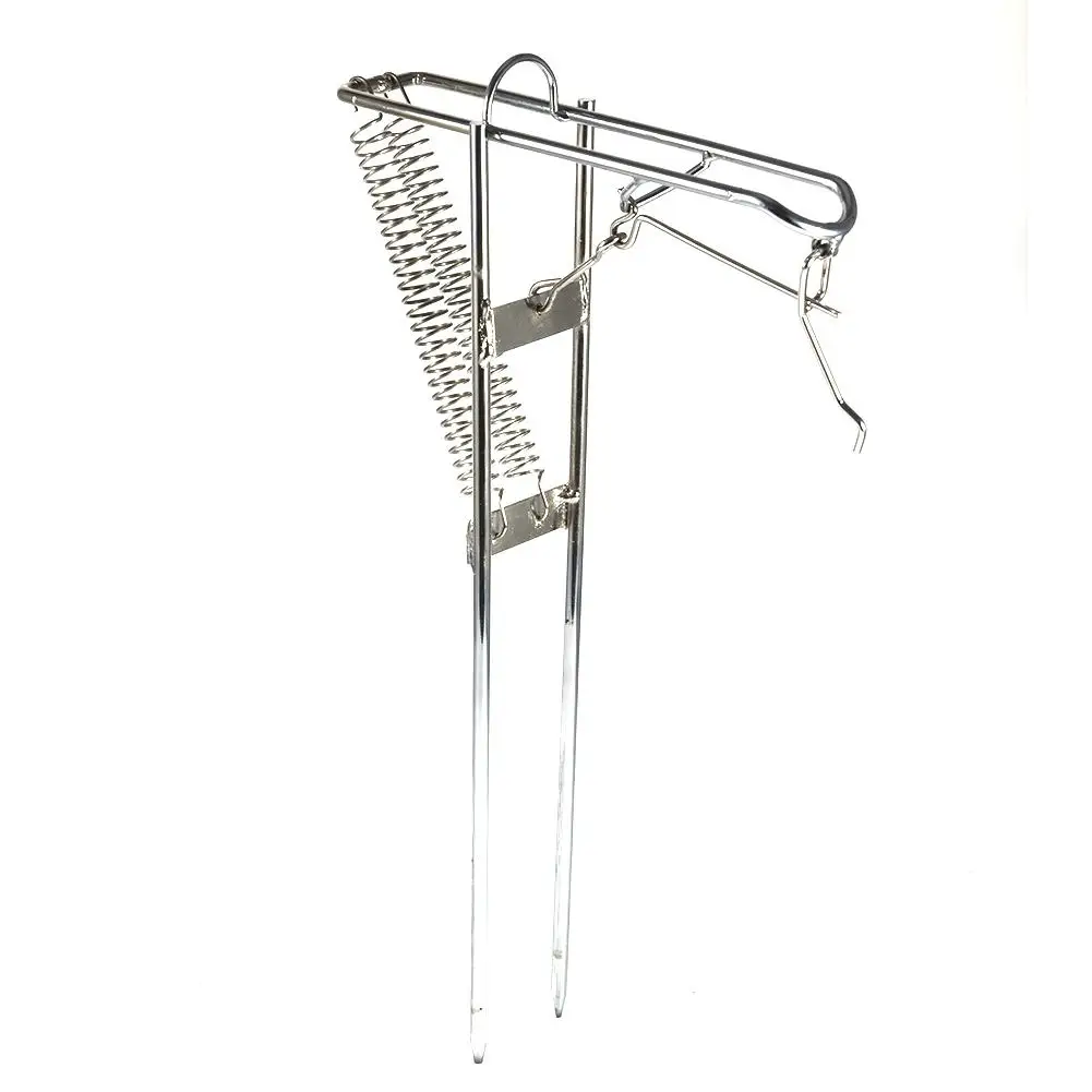 Adjustable Automatic Spring Fishing Rod Holder High Quality Metal Fishing Rod Bracket Fishing Tool