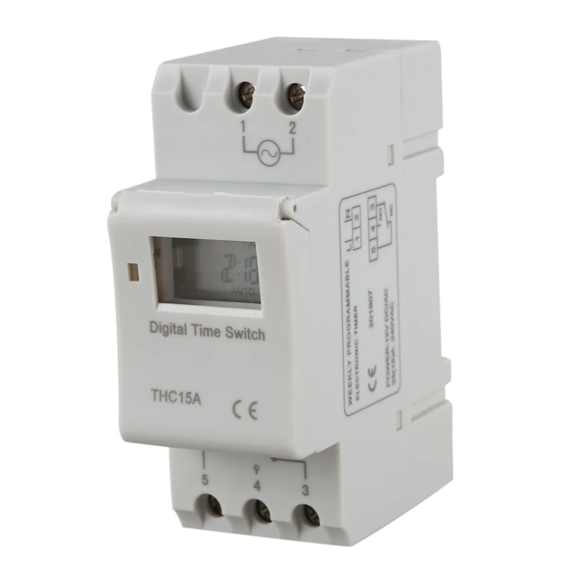 

Digital LCD Weekly Programmable Timer DC/AC 12V Time Relay Switch