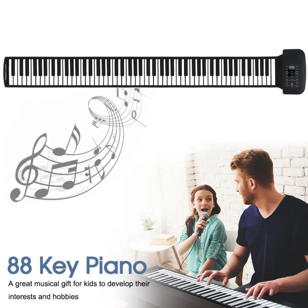 piano eletrônico de enrolar, órgão flexível de