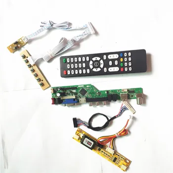 

For LM170E03-TLH1/TLH3 HDMI VGA USB AV RF LCD panel monitor T.V53 drive card board LVDS 2CCFL 30Pin keyboard+Remote+Inverter Kit