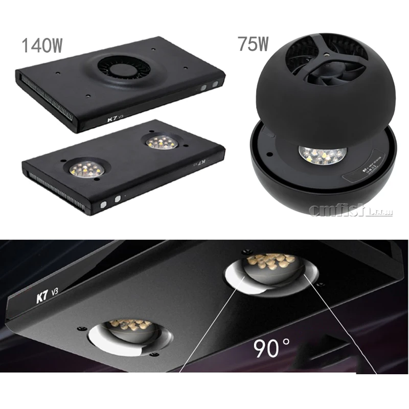 Новинка K7V3 75 Вт 140 Дистанционное освещение s программируемый светодиодный свет