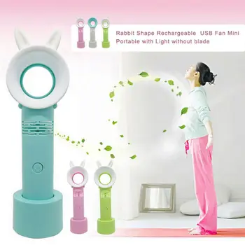 

Mini Portable Hand-held Desk Fan Rechargeable Cooling USB Air Cooler Conditioner
