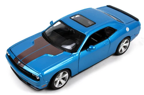 Синий 1:24 Maisto 2008 DODGE Challenger модифицированная версия модель автомобиля крутая черная литая под давлением модель автомобиля игрушка Дети подарки новая коробка - Цвет: Синий