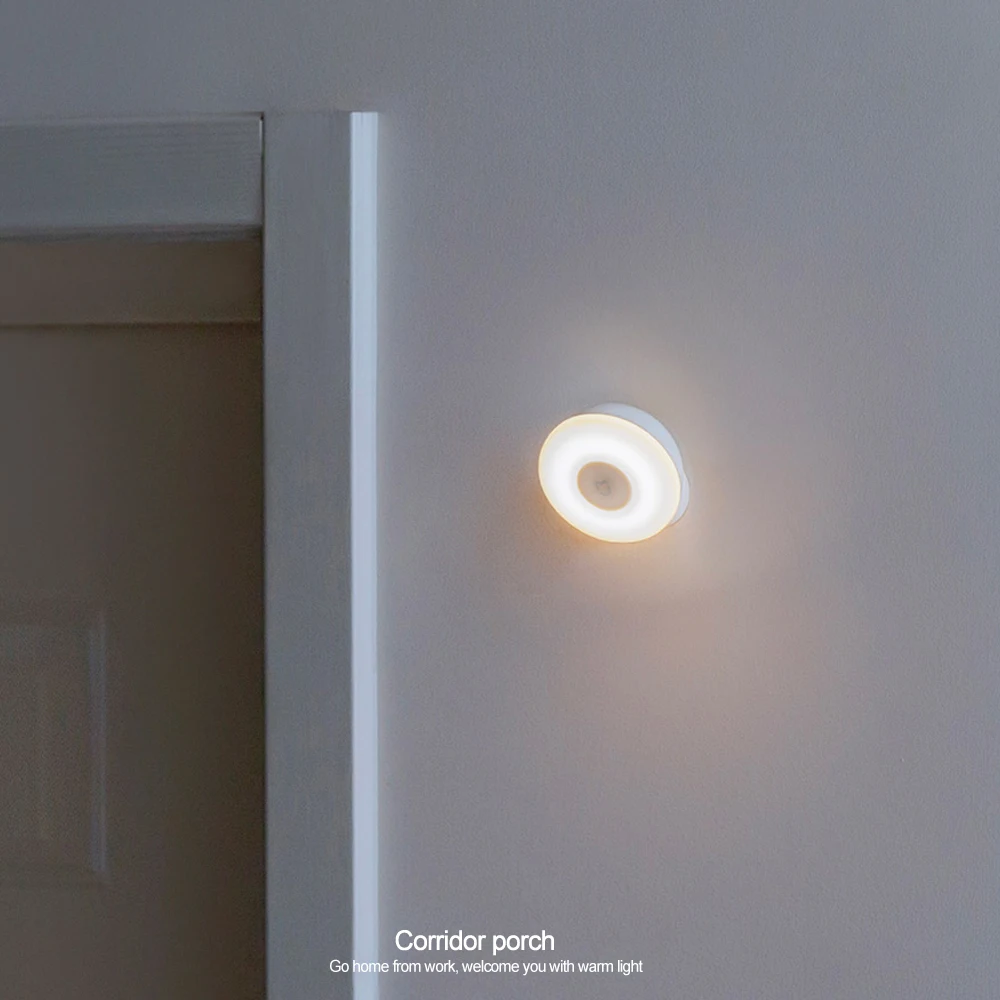 Xiaomi Mijia светодиодный ночной индукционный свет 2 Регулируемый Brightnes с магнитной основой 360 Вращающийся умный инфракрасный датчик движения свет
