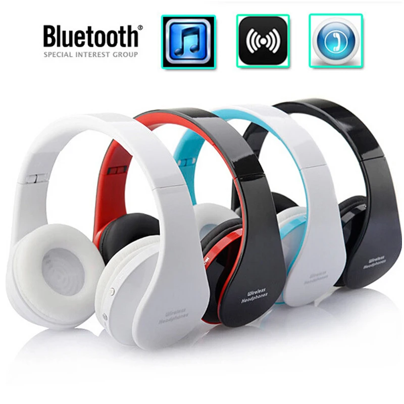 VAORLO Folding Wireless Headphone With Mic Kids Children Bluetooth Earphone Stereo Bass Headsets For PC MP3 iPad All Smart Phone