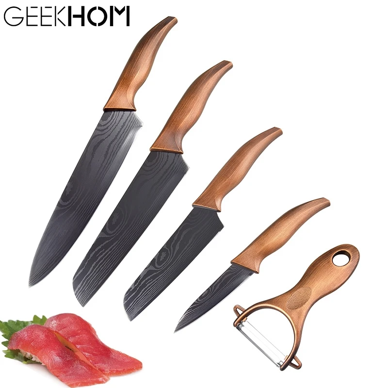 

Damascus Chef Knife Imitate Damascus Japanese Chef Knives Sets Sharp Cleaver Santoku Stainless Steel Kitchen Cooking Tools Knife