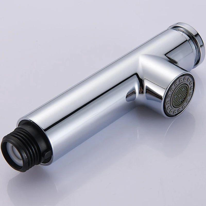 Kitchen Faucet Accessories ABS Chrome Silver Sink Kitchen Pull Down Faucet Dual Spray Spout Shower Head - 2