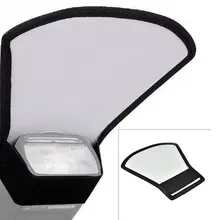 Universal DSLR Camera Flash Speedlite Diffuser Silver White Reflector Board Softbox Soft Light For Photo Taking