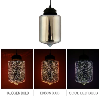 

Shade Pendant Lamp Lights Colorful Nordic Starry Sky Hanging Glass Sale Modern 3D E27 LED for Kitchen Restaurant Living Room AC