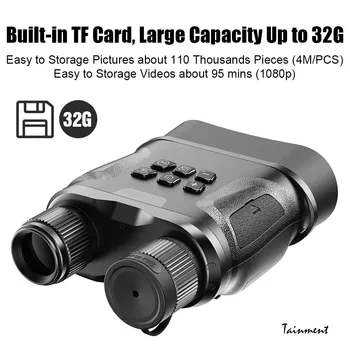 

Professional Telescope Day and Night Vision Binoculars Digital IR Zoom Optics HD Infrared Vision for Hunting Video Recording