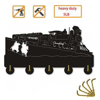 

Steam Locomotive Train Wall Hooks key Rack Hook key Hat Towel Hooks Keys Holder Hooks organizer