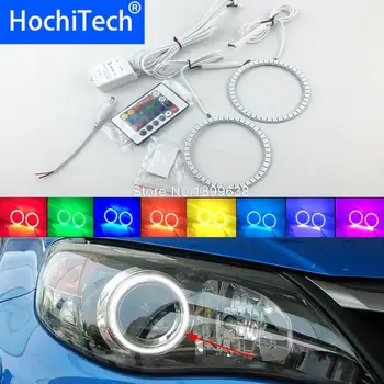 

Super bright 7 color RGB LED Angel Eyes Kit with a remote control car styling For Impreza WRX STI 2007 2008 2009 2010 2011