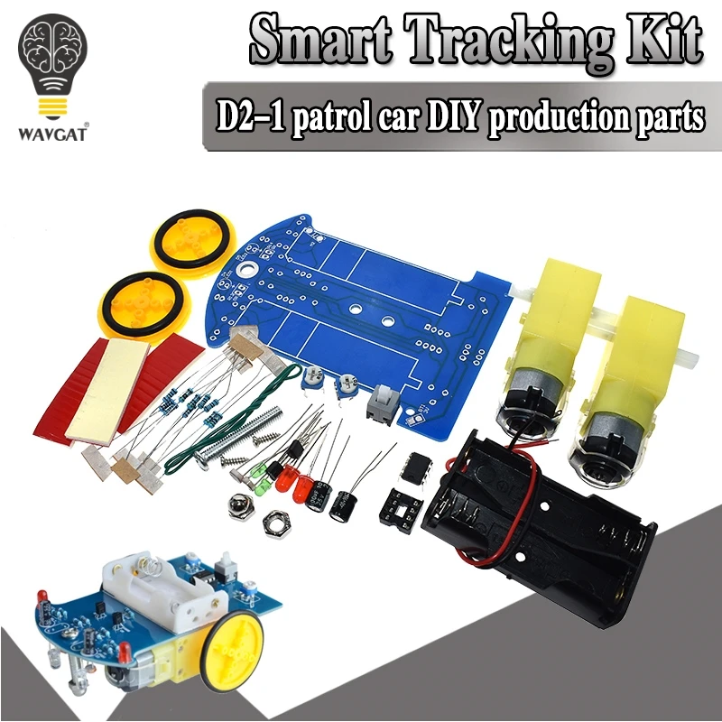 D2-1 Intelligentes Tracking Linie Smart Car Kit TT Motor elektronische DIY #LY 