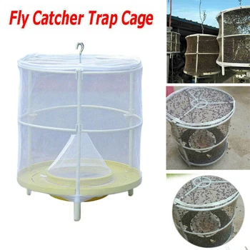 

2019 Reusable Pasture Flytrap Fly Cage Fly Trap Cage Environmental Protection Fly Catcher Killer Cage Net Trap Pest Bug Artifact