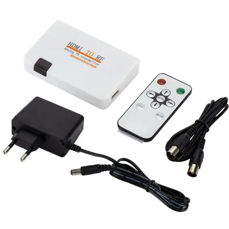 

HDMI To RF Coaxial Converter Box With Remote Control EU/UK/US